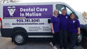 dental care in motin dental care truck and staff